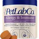 PetLab Co. Allergy & Immune Probiotics for Dogs, Support Seasonal Allergies, Gut & Digestive Health - Pork Flavor - 30 Soft Chews (Single Pack)