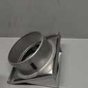 6-Inch External Extractor Wall Vent Cushioned Non Return Flap