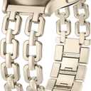 Wearlizer Metal Band Compatible with Samsung Galaxy Watch 7 6 5 4 FE Active 2 40mm 44mm/Watch 6 4 Classic 43mm 47mm 42mm 46mm/Watch 5 Pro 45mm Bands, 20mm Dressy Stainless Steel Chain Strap Women