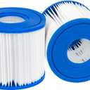 Pool Filter Cartridge Spa Filter for Type D,Compatible with Summer Waves P57100102 SFS-350, RP-350, RP-400, RP-600, RX-600, SFS-600, 2 Pack