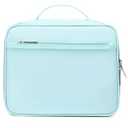 mygreen Travel Electronics Organizer, Waterproof Cable Organizer Bag for Electronic Accessories Triple Layer Large Shockproof Cable Storage Bag for Cord, Hard Disk, Power Bank, Tablet Aqua Sky