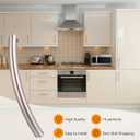 Upgraded ME16A4021AS Microwave Door HandleDE94-04313F Compitable with sam-Sung ME16A4021AS Microwave, Especially for ME16A4021AS/AA Microwave Oven Door Handle Replacement, Alloy Material