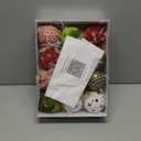 80MM/3.14" Velvet Christmas Ball Ornaments, 12PCS Shatterproof Flocking Foam Ornaments Set for Christmas Tree Hanging Decorations, for Home Holiday Party Indoor Xmas Decor. (Red/Green/White)