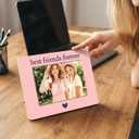 Best Friend Picture Frame, Friends Frame 4x6, BFF Gifts for Friends Forever, Birthday Graduation Gifts Ideas, Wooden Tabletop Photo Frame for Home Office Desk Decor
