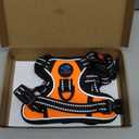 PHOEPET No Pull Dog Harnesses for Small Dogs Reflective Adjustable Front Clip Vest with Handle 2 Metal Rings 3 Buckles [Easy to Put on & Take Off] (XS, Orange)