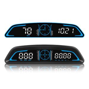 MH Heads Up Display for Car, Digital GPS Speedometer, 5.5 inch HUD GPS Speed MPH/KMH, Over Speed Alarm, Fatigue Driving Alarm, Automatic Brightness Adjustment for All Vehicles