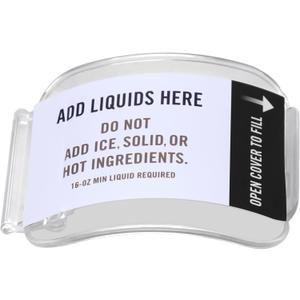 NANOBABY Cover Lid Replacement Compatible with Ninja Slushie 88 oz Clear Vessel, Replacement Top Cover for Ninja Slushy 88oz Machines FS301 FS299 FS301C CL301A CO503F CCO305F, PC, BPA Free