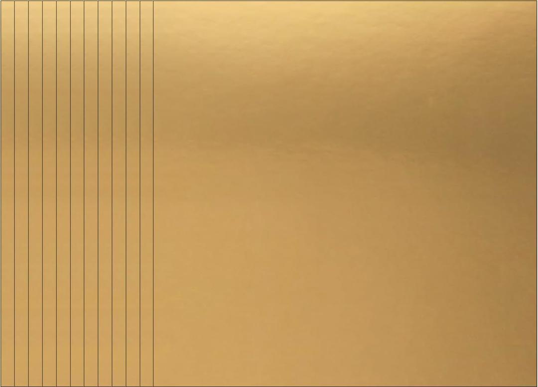 18 Sheets Gold Foil Metallic Cardstock Shimmer Thick Paper, 12x 12" 250GSM Shimmering Paper Reflective Sheet for Cardmaking Scrapbook Poster Cardboard Party Decor DIY Craft
