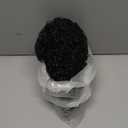 Afro Curly Half Wig Synthetic Hair 3 In 1 Seamless Flip Over Glueless Wear and Go Beginner Friendly Curly Hair Drawstring Clip In Headband Wig 20Inch Natural Black Color