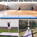 KIKILIVE Inflatable Gymnastics Tumbling Mat 10ft*3.3ft*4in Green
