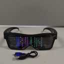 LED Glasses,light Up Glasses, Customizable Bluetooth LED Glasses, Halloween Glasses for Party, APP Control LED Display Smart Glasses for Nightclub, Festivals, Raves, Christmas for Adults over 18