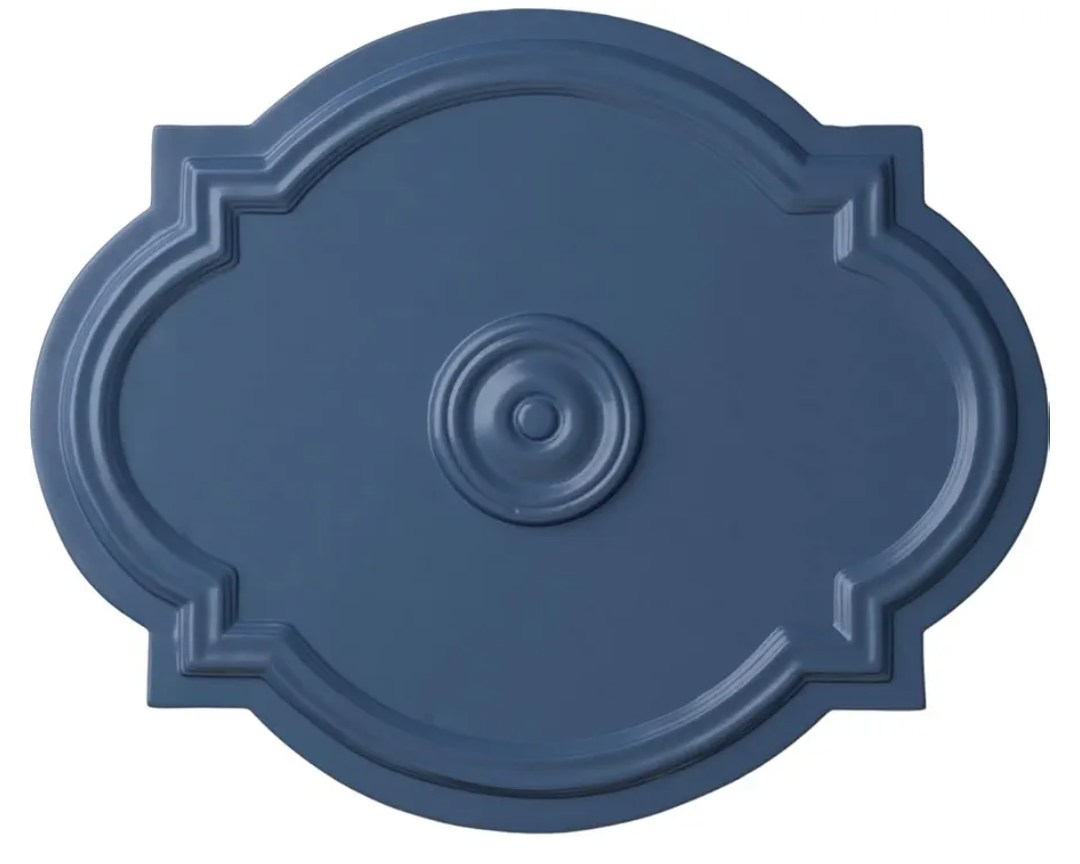 Ekena Millwork CM21WAAMF 21 1/4 W x 17 3/8 H x 1" P Waltz Ceiling Medallion (fits Canopies up to 4 1/2), Hand-Painted, Americana