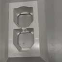 EZ Outlet Wall Plate Cover with Contoured Design to Guide Electric Plug- Great for Seniors or Visually Impaired- Made in the USA