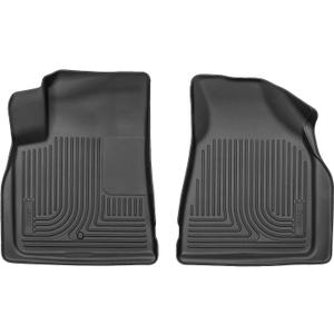 Husky Liners Weatherbeater Floor Mats | Fits 2008-2017 Buick Enclave; 2009-2017 Chevrolet Traverse; 2007-2017 GMC Acadia (2017 Ltd Only); 2007-2010 Saturn Outlook | Front Row, 2-Pc Black - 18211