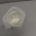 Gold pencil cup Sturdy metal frame with white ceramic pen holder For desks and kitchen appliance holders (H 4.6'')