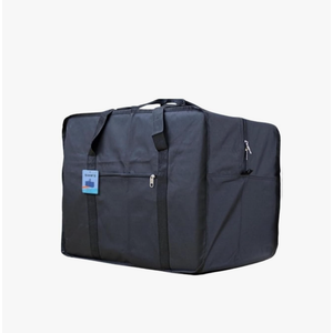 Extra Large Foldable Duffel Bag for Travel – Heavy-Duty Cargo Bag with Zippers & Reinforced Handles, TSA Approved, Water-Resistant, 32x26x16 in – Holds up to 100 lb (Black)