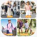 Water Bottle Bag 40 oz Crossbody Holder for Walking Hiking Insulated Carrier Purse with Adjustable Strap