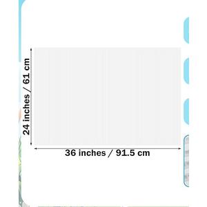 Pack of 4  - 24 x 36 Inch Corrugated Plastic Sheet Blank Yard Signs Double Sided White Corrugated Poster Board Signs Thick Waterproof Lawn Sign for Indoor Outdoor Garage Sale Birthday Party Decor