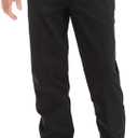 Wrangler Men's Flat Front Casual Khaki Pants (42W x 30L, Black)