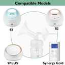 2pcs 27mm Flange Compatible with Spectra S1 S2 9 Plus Synergy Gold Ameda MYA Motif Luna Breast Pump, Replacement to Spectra Pump Parts, Breast Pump Shields 27mm Replace S1 S2 Parts