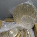 Fivenl 8 Pcs Cake Stand Gold Metal Dessert Table Display Set, 3-Tier Cupcake Stand, Cake Display Tower and Cookie Tray Rack Serving Tray for Birthday Party, Weddings, Baby Shower (Gold)