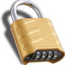 Combination Padlock Heavy Duty Locker Lock 4 Digit Padlock Gym Locker Locks for Fence Gate Storage Unit (Gold, HD_3.5)