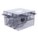 Clipper Blade Holder Plastic Storage Box Hair Clipper Blades Storage Case Clipper Guide Comb Organizer Hair Salon Supplies for Barber Hairdresser Stylist Clipper Guard Organizer