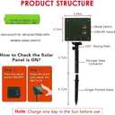 Dazzle Bright 2 Pack Total 400LED 132FT Multi-Colored Christmas Solar String Outdoor Lights, Solar Powered with 8 Modes Waterproof Fairy Lights for Bedroom Patio Garden Tree Party Yard Decoration