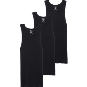 Jockey Men's Undershirt 100% Cotton Tall Man A-Shirt Tank - 3 Pack