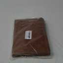 NettyPro Waterproof Ottoman Cover Square 20 x 20 Inch Outdoor Patio Furniture Ottoman Table Cover, Brown