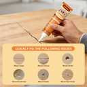 Wood Filler, 2 Pack Water-Based Wood Putty, Paintable & Stainable Wood Repair Kit, Shrink & Crack Resistant, Wood Furniture Repair Putty, Quick Repair for Cracks, Holes and Damage (7.4 oz)