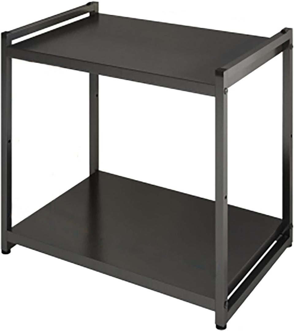 2/4 Av Media Stand,Media Storage Cabinet With Height-Adjustable Shelf And Wheel,Stereo Racks And Stands With Storage Shelves,Foldableaudio Rack Tower,Modern Stereo Rack(H48cm/19in)