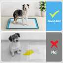 Pee Pad Holder for Dogs,Silicone Dog Puppy Pad Holder, 24 x 24 No Spill Raised Lip High Edge,Portable, Leak-Proof Mat Holder for Dog Training Pads,Square Potty Trays for Home Floor Protection