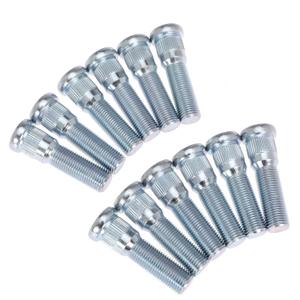 12Pcs Wheel Stud for Trailer for Axles 2,000 lb to 7,000 lb with 1/2"-20 UNF Thread Size 0.617" Spline, 0.77" Head 2.19" Length