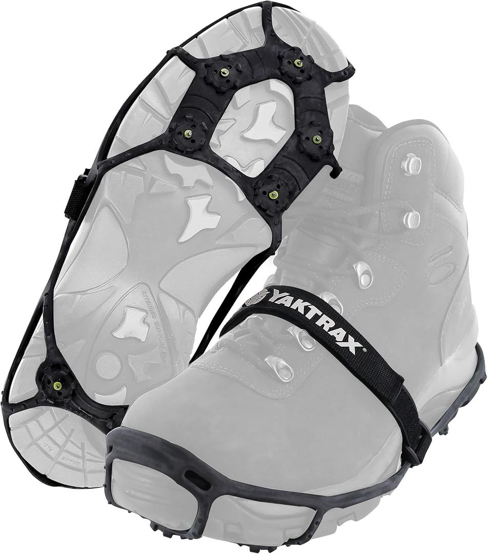 Yaktrax Spikes for Walking on Ice and Snow (1 Pair), Alloy steel, Small/Medium (Shoe Size: W 5-9/M 3.5-7.5)
