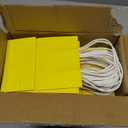 Bakepacker 100 Pcs Bright Yellow Mini Paper Gift Bags with Handles 6"x4.5"x2.5" Party Favor Bags Multiple Uses (Mini Size)