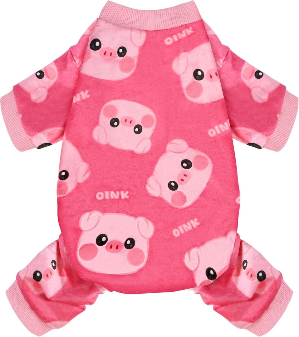 Dog Pajamas Soft Lightweight Dog Onesies Outfit Clothes for Small Medium Large Puppy Pjs for Pet Boys Girls Dogs Cats (M (Back: 9",Chest: 13.7", 5-8lbs))