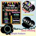 First Day and Last Day of School Chalkboard Sign with Solid Wooden Framed,11x14 Inch Reusable Wooden 1st Day of Preschool/Kindergarten Photo Props, Double Sided Back to School Sign for Kids/Girls/Boy
