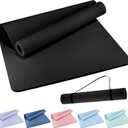 Extra Wide Yoga Mat 72" x 32", 6mm TPE Exercise Mat