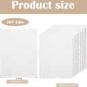 Yeaqee 1-200 Numbered Tab Dividers Un-Punched Letter Size 8.5 x 11 Inch Paper Page White Binder Index Dividers for Office Documents Files(1 Set)