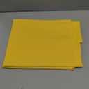 Yellow Round Tablecloth Waterproof Stain Resistant Wrinkle Free Table Cloth 210GSM Polyester Washable Wipeable Table Cover for Party, Banquet, Wedding, Indoor and Outdoor (48 inch, Circle)