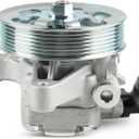 Power Steering Pump with Pulley Compatible with Honda CR-V 2.4L 2002 2005 to 2011, Acura RSX 2.0L 2002 to 2006, Acura TSX 2.4L 2006 to 2008, Honda Accord 2006 to 2007, Replacement for 21-5419