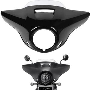 Motorcycle Front Headlight Fairing Cowl with Clear Windshield Deflector Windscreen Visor Compatible with Rebel 1100 2021-2026, Glossy Black