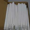 Baquler 50 Pcs 9.7 Inch LED Flameless Taper Candles Bulk Battery Operated Taper Candles Flickering Candlesticks for Wedding Church Holiday Table Decoration
