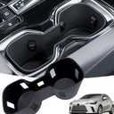 Cup Holder Inserts for Lexus RX 2026 2025 2024 2023, Interior Accessories TPE Cup Holder for Lexus RX 350 350h 550h 450h+, Black