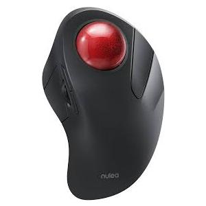 Nulea Wireless Ergonomic Trackball Mouse, Rechargeable, Bluetooth Rollerball Mouse, 44mm Index Finger Trackball, 5 Adjustable DPI, Compatible with PC, Laptop, Mac