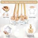 Teenyyou 30 Pcs Star Shaped Car Fragrance Diffuser Bottle Bulk - Appreciation Gifts Set Hanging Glass Diffusers with Inspirational Message for Coworker Teacher Staff Thank You Gift (You are)