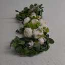H&S BRIDAL Wedding Arch Flowers, 30 Inch Rustic Artificial Floral Swag for Door Lintel, Green Leaves Rose Peony Sunflowers Table Centerpieces Home Decoration