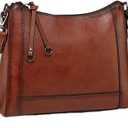 Leather Crossbody Bags for Women Shoulder Purse Medium Hobo Genuine Leather Satchel Purses and Handbags Vintage