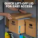 Bankers Box Small Classic Moving Box, 10-Pack, Reinforced Handles, Tape-Free Assembly, 15 x 12 x 10 Inches